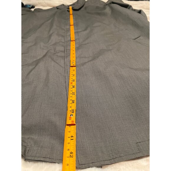 Vintage Brigadier by Curlee Men’s 42L‎ Trench Coat– Rain Repellent, Houndstooth - Picture 12 of 14
